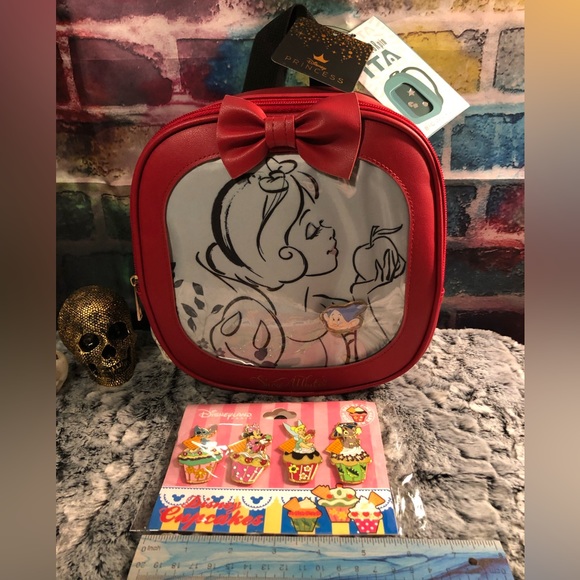 Bioworld Handbags - New Disney Bioworld Snow White pin bag and Free Disneyland Paris Booster pin set
